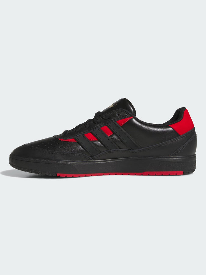 Adidas Tyshawn II Black/Black/Scarlet Red Shoes Holiday 2026 | CORE BLK/CORE BLK/BTR SCARLET