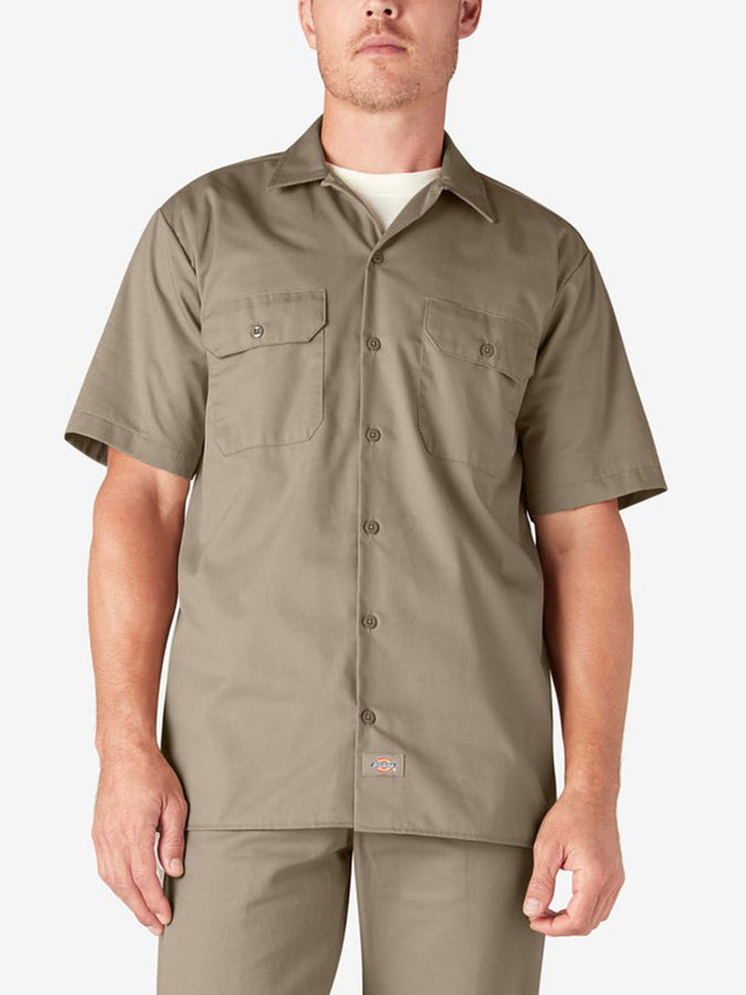 Dickies Work Short Sleeve Buttondown Shirt Spring 2026 | DESERT SAND (0DS)