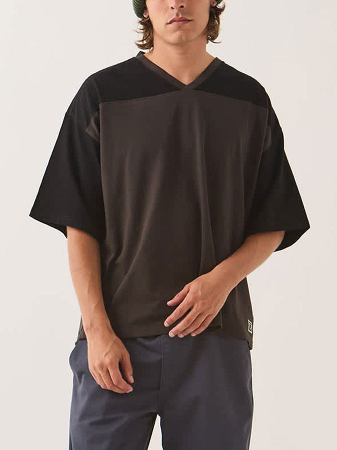 Brixton Football T-Shirt Fall 2026 | BLACK/WASHED BLACK