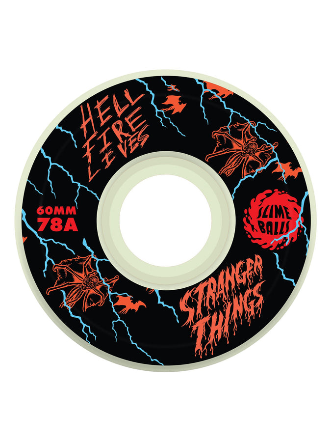 Slime Balls x Stranger Things Meek Slasher Eddie Og Slime Gitd Skateboard Wheels | GLOW IN THE DARK