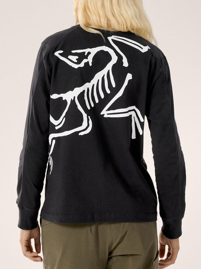Arcteryx Kragg Cotton Bird Long Sleeve T-Shirt Fall 2025 | BLACK/WHITE