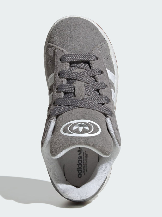 Adidas Campus 00s Grey/White/White Shoes | GREY/WHITE/WHITE