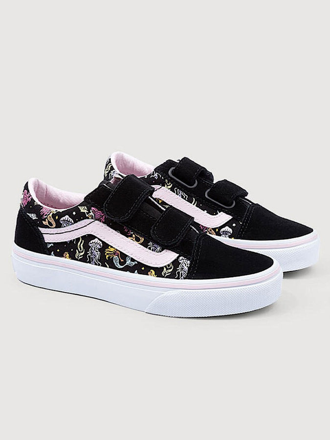 Vans Old Skool V Glow Mermaid Black/Pastel Pink Shoes Spring 2026 | GLOW MRMD BLACK/PSTL PNK (GC2)