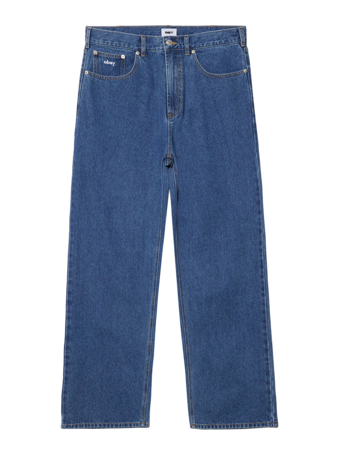 Obey Bigwig Baggy Jeans Holiday 2025 | MED STONEWASH LGT INDIGO (MSL)