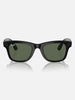 Ray Ban Meta Wayfarer Black/G-15 Green Sunglasses