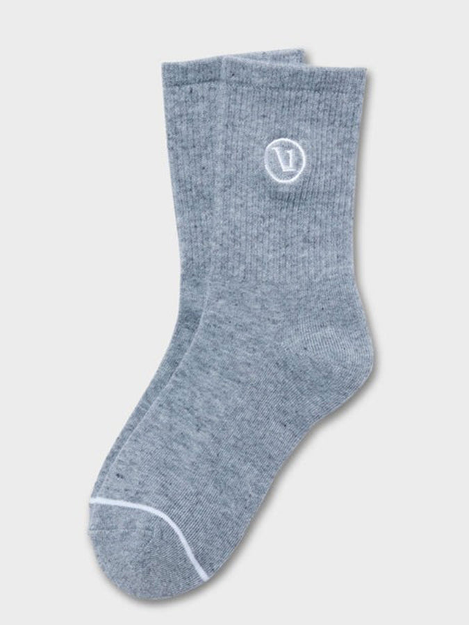 Vuori Half 2.0 Socks | LIGHT HEATHER GREY (LHG)