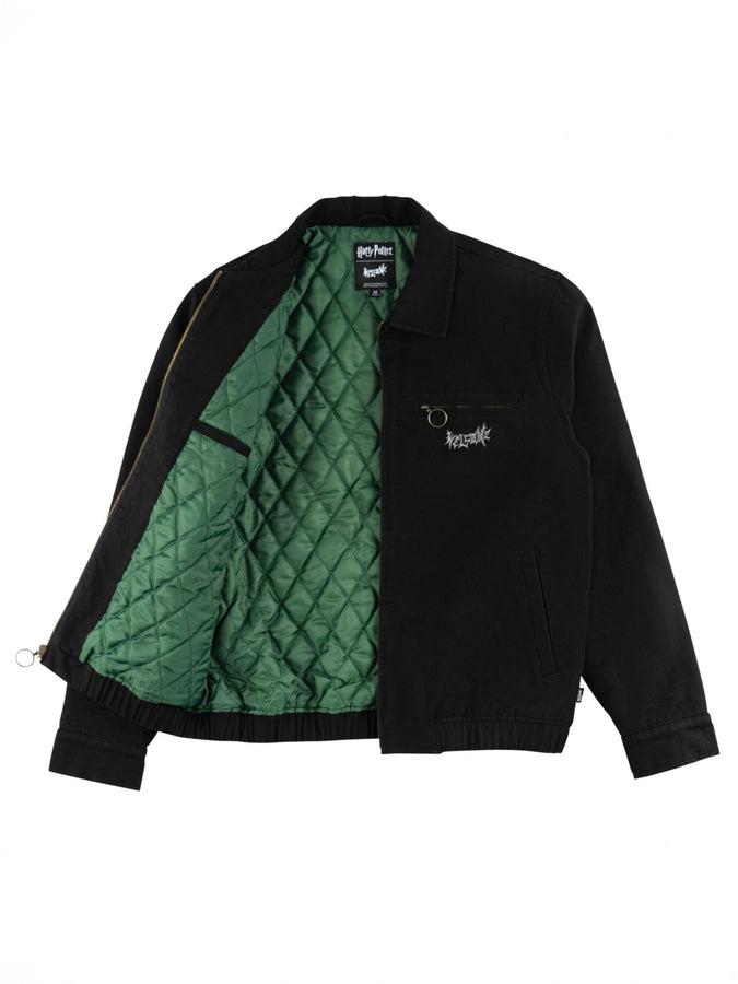Welcome x Harry Potter Morsmordre Canvas Harrington Jacket Holiday 2025 | BLACK