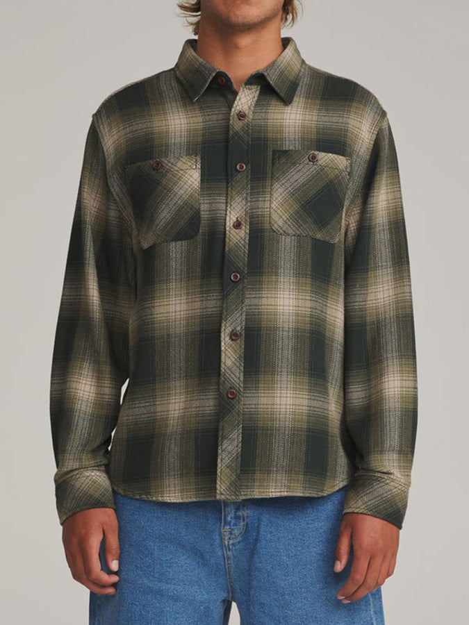 Katin Sierra Flannel Long Sleeve Buttondown Shirt Fall 2026 | DARK OLIVE