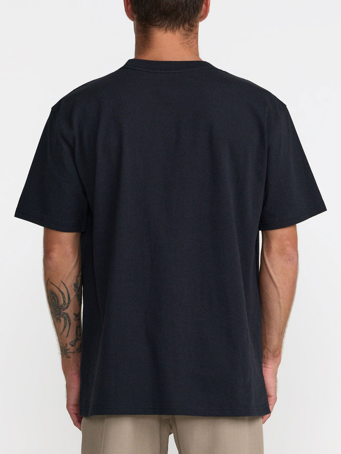 Rvca Standard Script Pocket T-Shirt Fall 2026 | EBLACK (BLK)