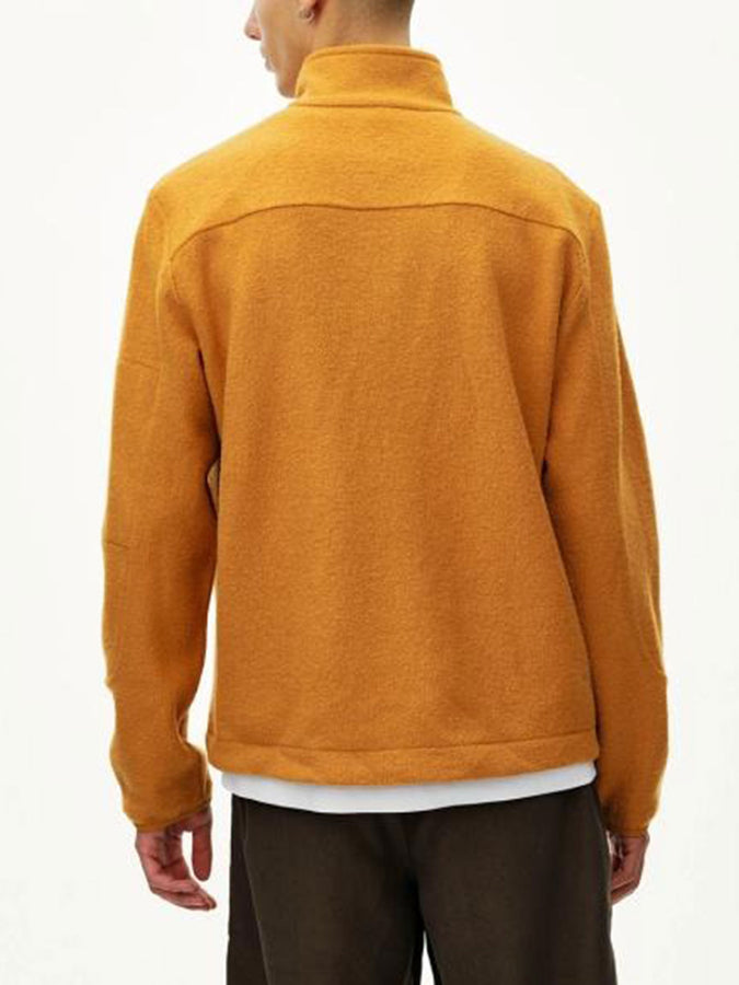 Pas Normal Studios Off-Race Boiled Wool 1/2 Zip Sweater Fall 2026 | OCHRE