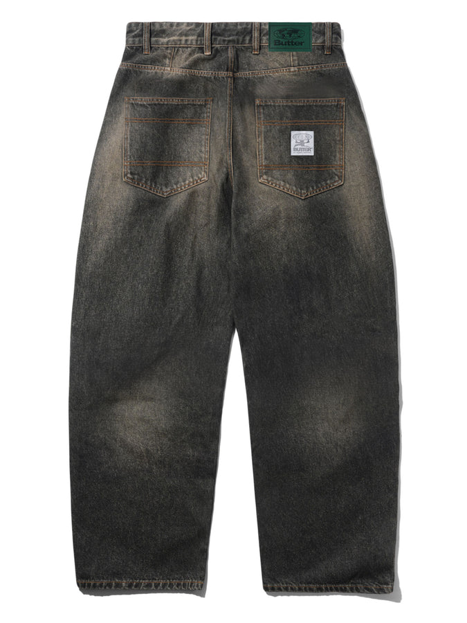 Butter Goods Wide Cut Faded Brown Wash Jeans Fall 2026 | FADED BROWN WASH
