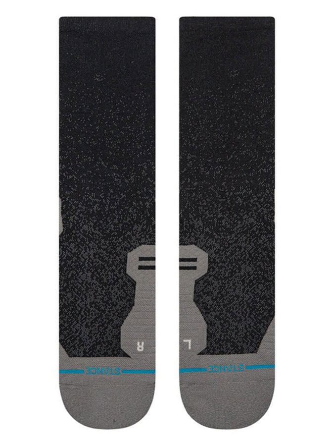 Stance Run Powder Split Light Black Socks | BLACK (BLK)