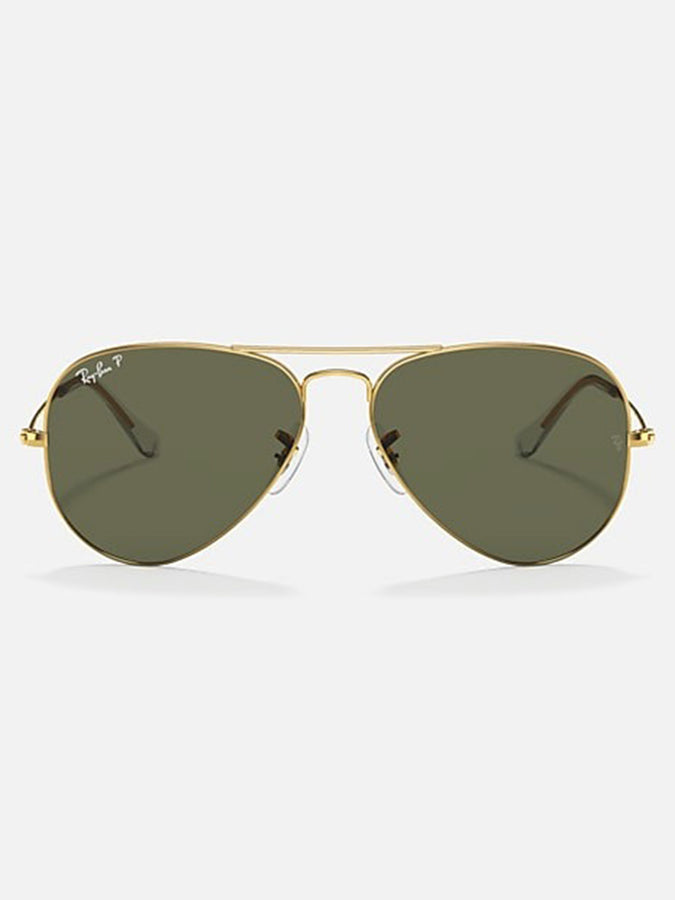 Ray Ban Aviator Metal Large Gold/G-15 Green Sunglasses | GOLD/G-15 GREEN