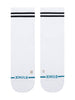 Stance Golf Lined Up Mid Quarter White Socks