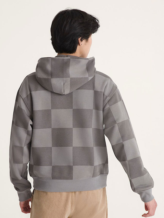 Vans Tonal Check Stretch Logo Pullover Hoodie Fall 2026 | PEWTER (PWT)