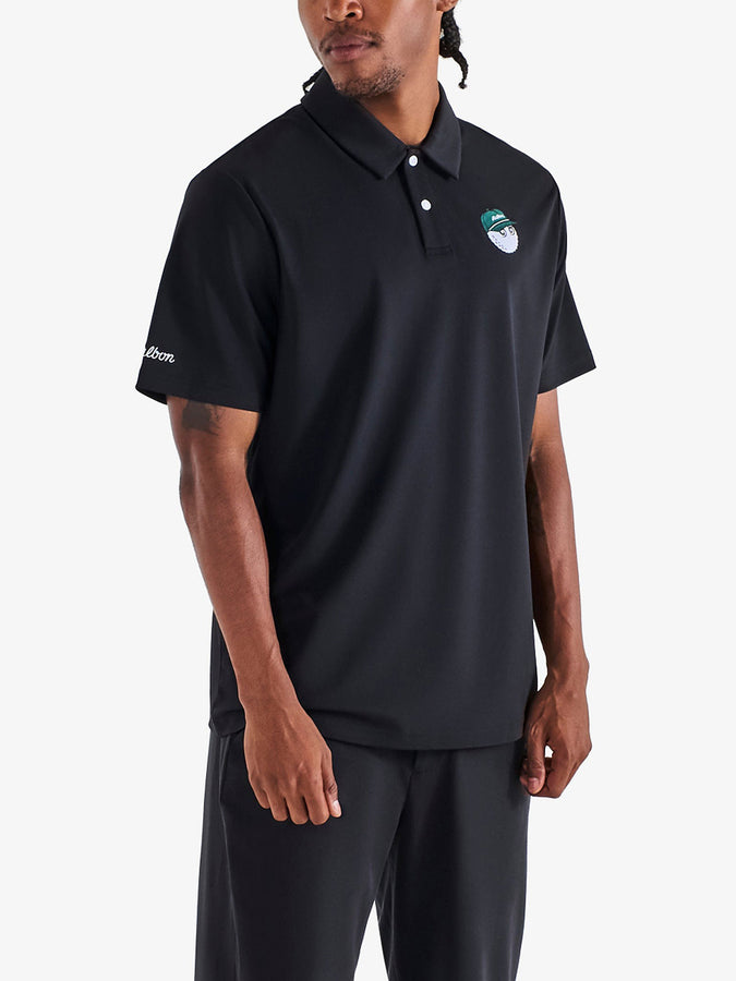 Malbon Fairway Baldwin Short Sleeve Polo Fall 2026 | BLACK
