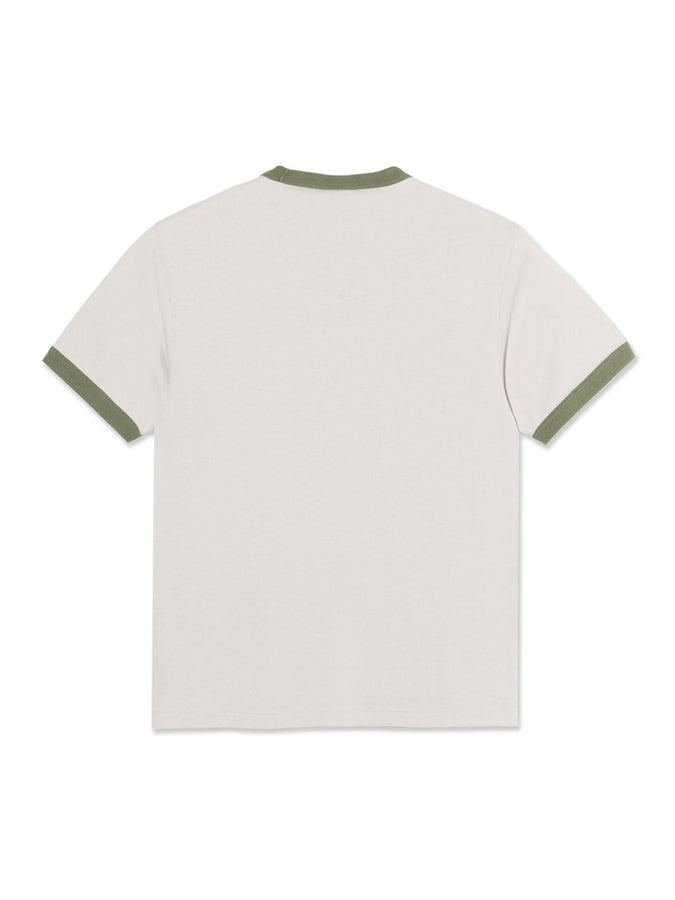 Polar Skate Co Ringer T-Shirt Spring 2026 | PALE TAUPE/ARMY GREEN