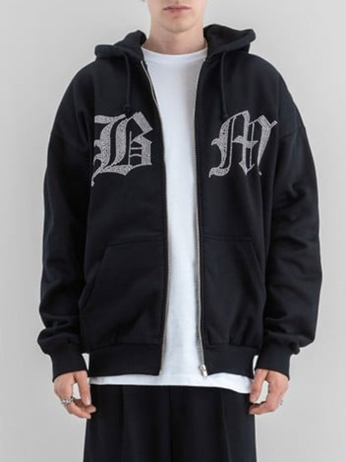 Beyond Medals Stone Zip Hoodie Holiday 2026 | BLACK