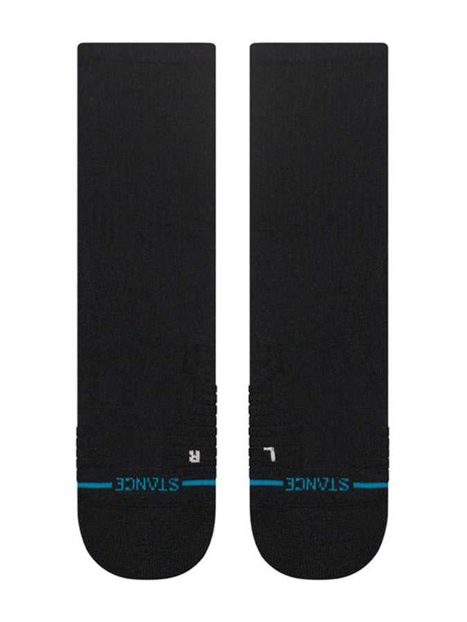 Stance Solid Mid Ribbed Black Socks Spring 2026 | BLACK (BLK)
