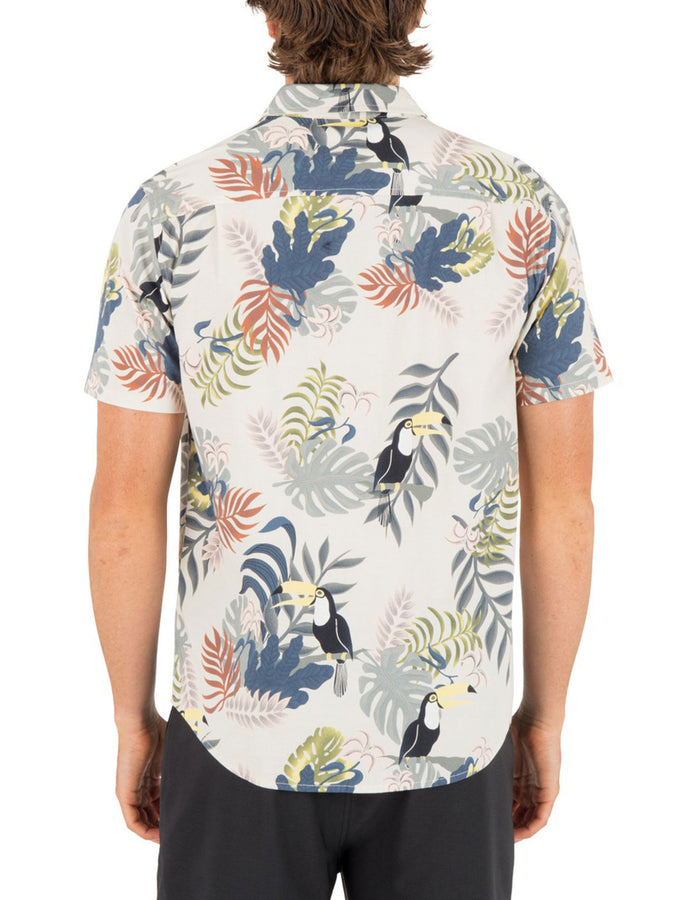 Hurley One And Only Lido Stretch Short Sleeve Buttondown Shirt Spring 2026 | BONE 3 (076)