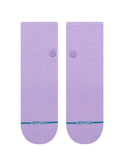 Stance Fine Rib Quarter Purple Socks | PURPLE (PUR)