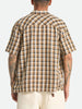 Brixton Cru Linen Blend Plaid Short Sleeve Buttondown Shirt Summer 2026