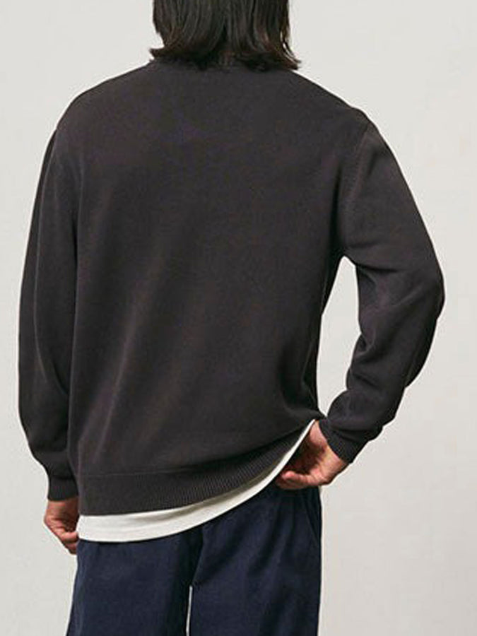 Gramicci Cotton Knit Crewneck Sweatshirt Fall 2026 | CHARCOAL