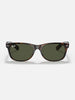Ray-Ban New Wayfarer Polished Tortoise/G-15 Green Sunglasses