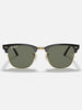 Ray Ban Clubmaster Black On Gold/G-15 Green Sunglasses
