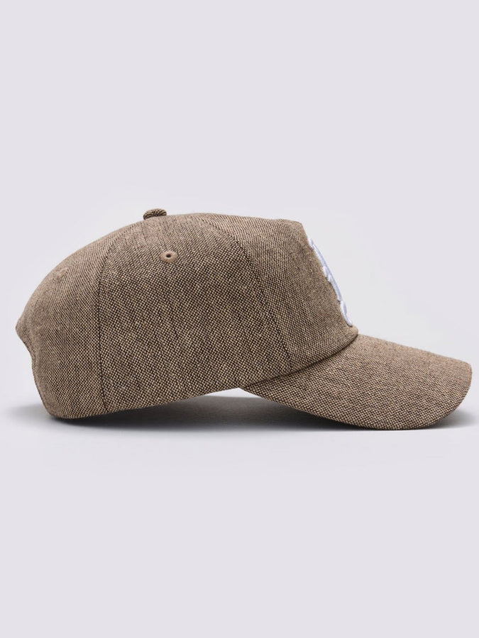 Balmoral Old English Snapback Hat | BROWN