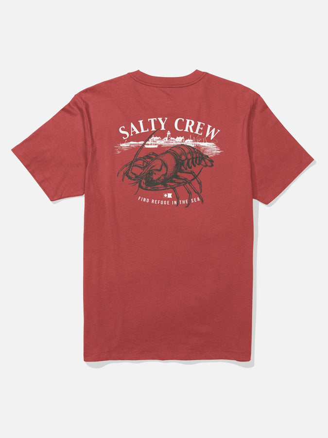 Salty Crew Shelled T-Shirt Summer 2026 | WASHED RED