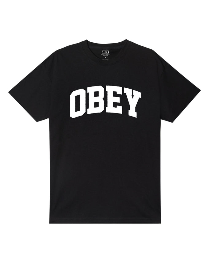 Obey Collegiate T-Shirt Spring 2026 | BLACK (BLK)
