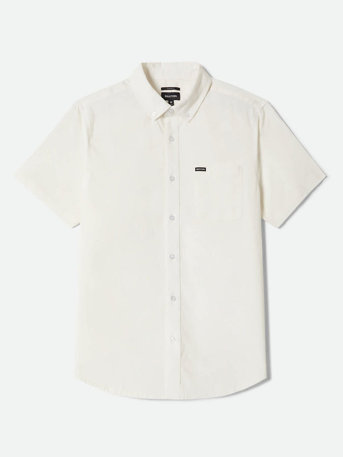 Brixton Sanford Oxford Short Sleeve Buttondown Shirt Spring 2026 | OFF WHITE