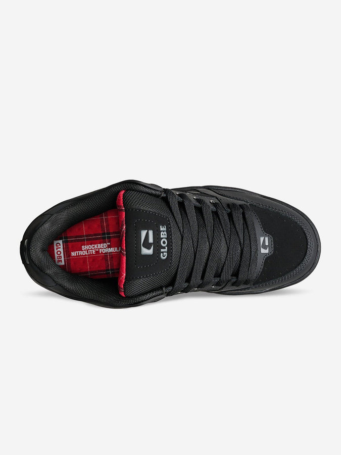 Globe Tilt Black/Red/Tartan Shoes Fall 2026 | BLACK/RED/TARTAN