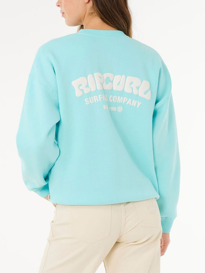 Rip Curl Surf Puff Inspired Crewneck Sweatshirt Spring 2026 | LIGHT SEA BLUE (2830)