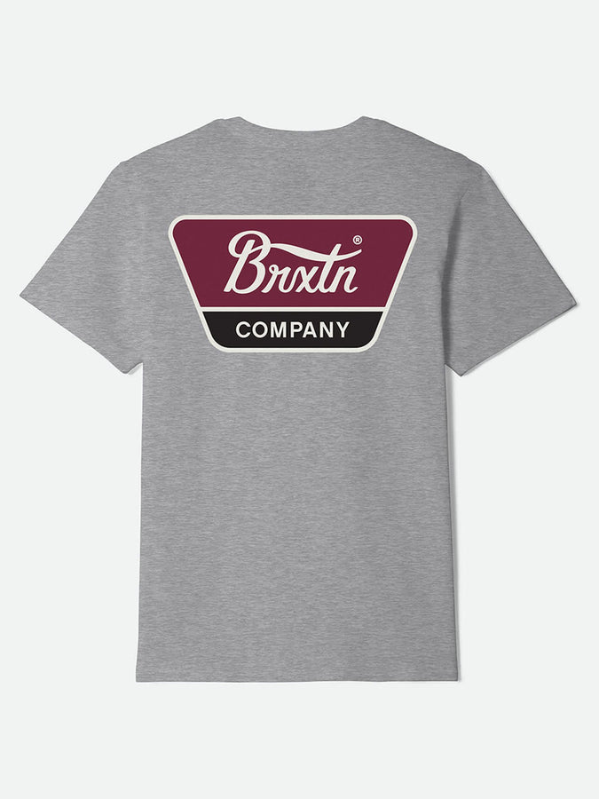 Brixton Linwood T-Shirt Summer 2026 | HEATHER/OFF WHITE/RED MAHOGANY