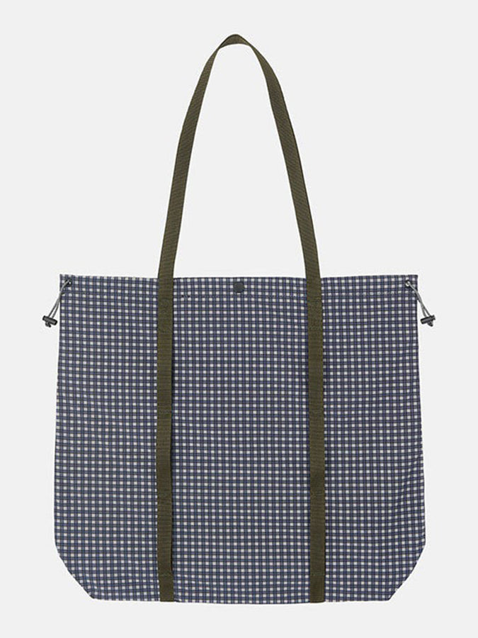 Gramicci Utility Tote Bag | NAVY CHECK