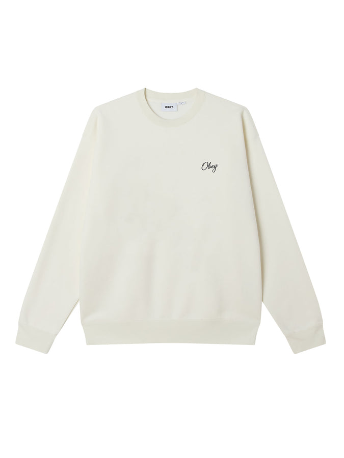 Obey Paper Pink Crewneck Sweatshirt Spring 2026 | OFF WHITE (OFF)