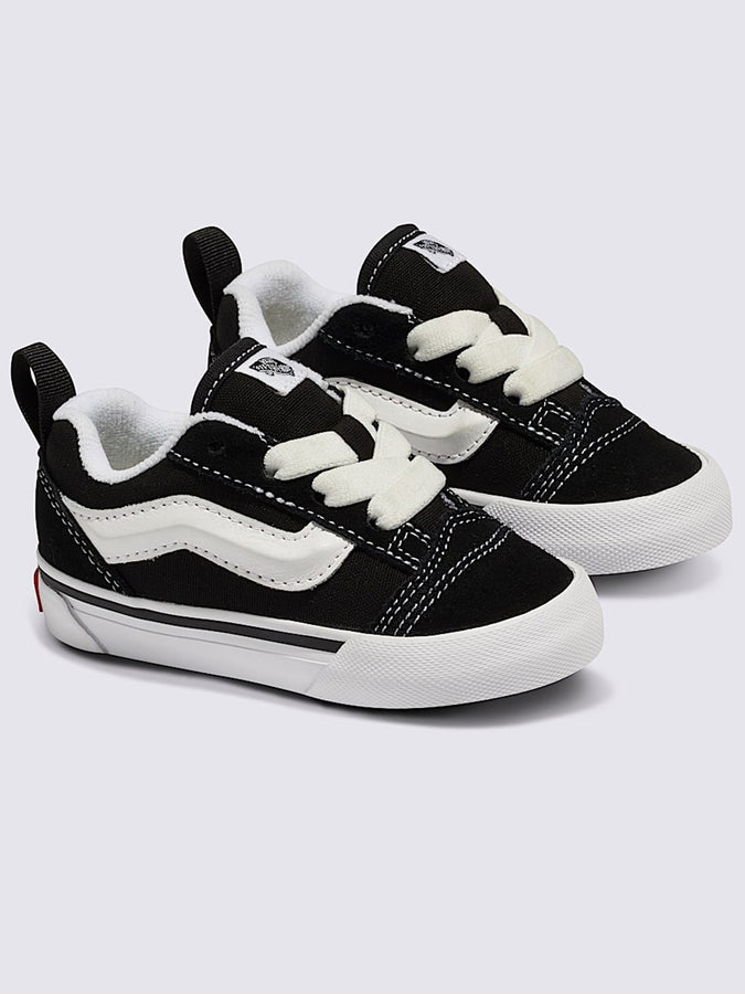 Vans Knu Skool Elastic Lace Black/True White Shoes | BLACK/TRUE WHITE (6BT)