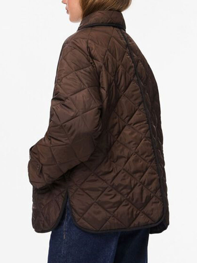 Pieces Emily Short Quilted Jacket Fall 2026 | HOT FUDGE