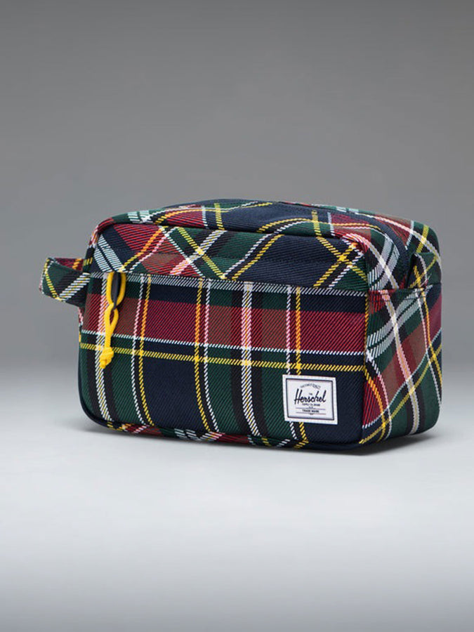 Herschel Chapter Plaid Travel Kit | YELLOW STRIPE PLAID (08249)