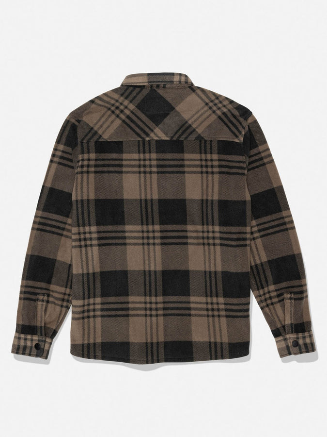 Salty Crew Shelter Polar Long Sleeve Buttondown Shirt Holiday 2026 | WASHED BROWN