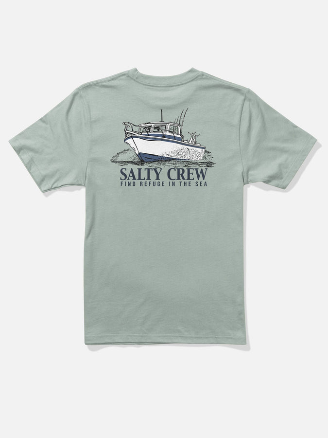 Salty Crew Throttle T-Shirt Fall 2026 | AQUA GREY