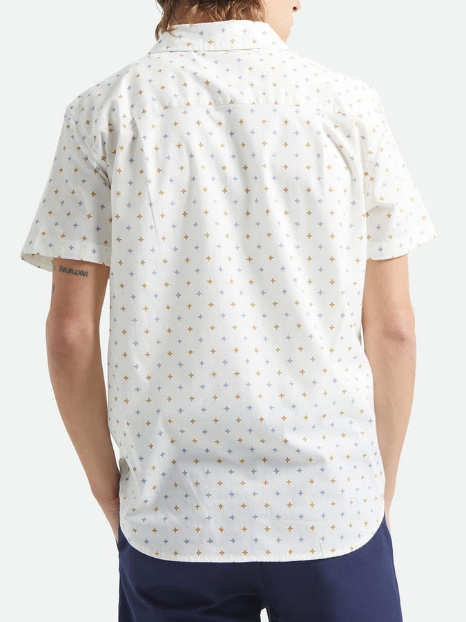 Brixton Charter Print Short Sleeve Buttondown Shirt Spring 2026 | OFF WHITE/MULTI DIAMOND TILE