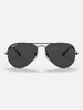 Ray-Ban Aviator Total Black Polished Black/Black Polarized Sunglasses