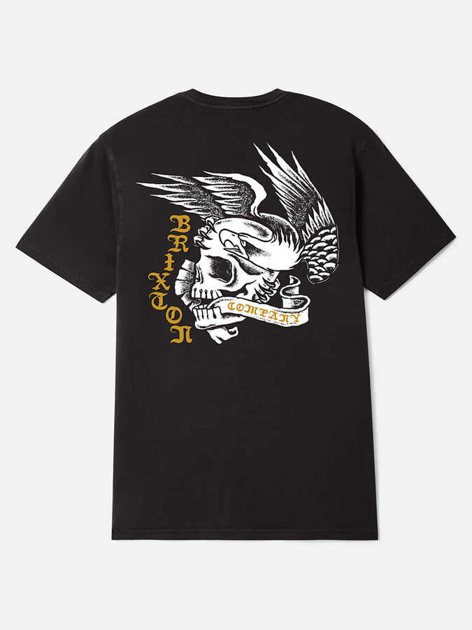 Brixton Wolcott T-Shirt Summer 2026 | BLACK WORN WASH