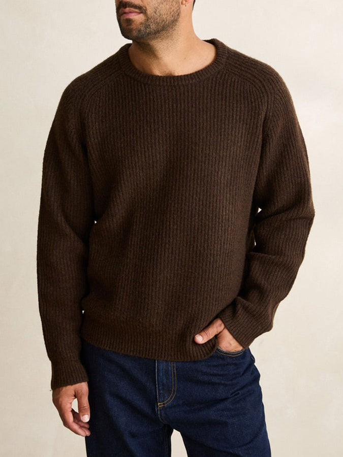Rhythm Vintage Waffle Sweater Fall 2026 | CHOCOLATE