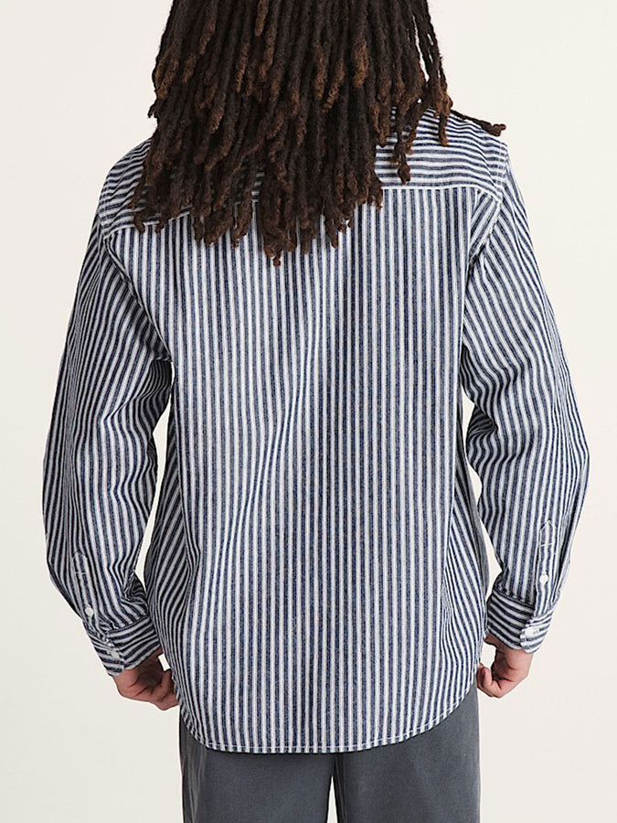 Vans Lawson Work Stripe Long Sleeve Buttondown Shirt Fall 2026 | PARISIAN NIGHT (JDU)