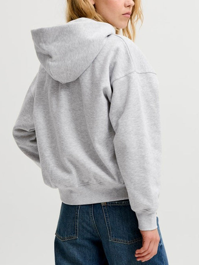 Jjxx Sophia Boxy Zip-Up Hoodie Fall 2026 | LIGHT GREY MELANGE