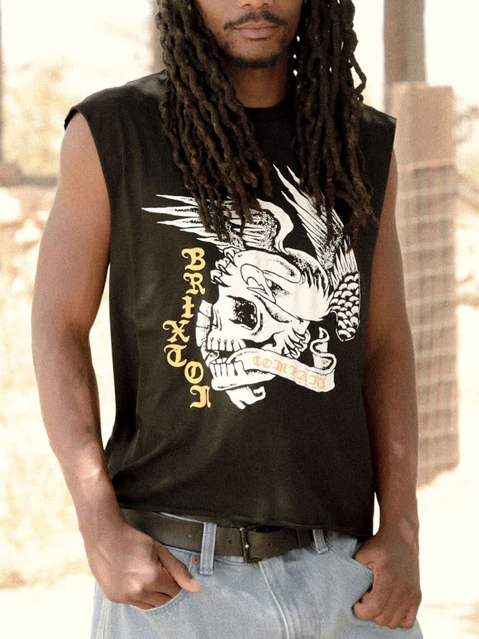 Brixton Wolcott Worn In Muscle Tank Top Summer 2026 | BLACK